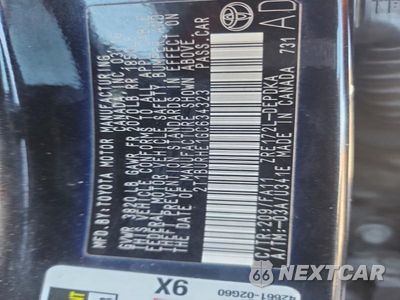 Zdjęcie 12 z 12 samochodu: 2016 TOYOTA COROLLA L VIN:2T1BURHE1GC634323 - miniatura