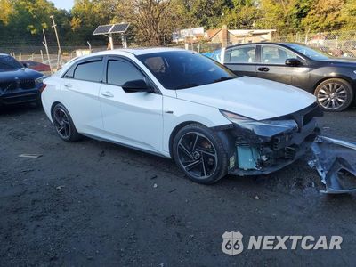 Czwarte zdjęcie samochodu z boku: 2023 HYUNDAI ELANTRA N LINE VIN:KMHLR4AF0PU420529 - miniatura