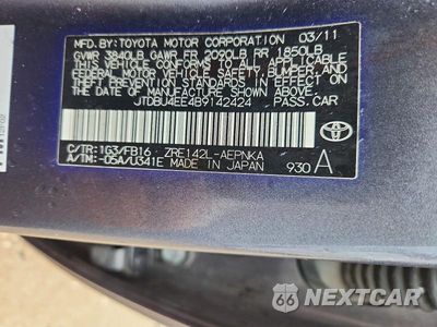 Zdjęcie 12 z 12 samochodu: 2011 TOYOTA COROLLA LE VIN:JTDBU4EE4B9142424 - miniatura
