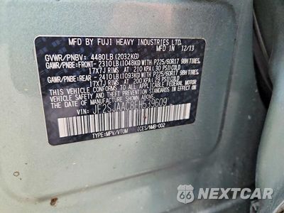 Zdjęcie 14 z 14 samochodu: 2014 SUBARU FORESTER 2.5I VIN:JF2SJAAC8EH539609 - miniatura