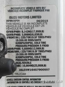 Zdjęcie 10 z 14 samochodu: 2016 ISUZU NQR VIN:JALE5W164G7900557 - miniatura