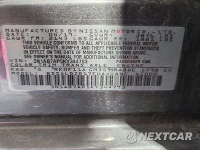 Zdjęcie 12 z 12 samochodu: 2019 NISSAN SENTRA SV VIN:3N1AB7AP5KY344793 - miniatura