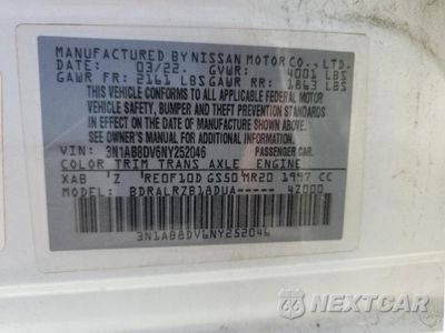 Zdjęcie 13 z 13 samochodu: 2022 NISSAN SENTRA SR VIN:3N1AB8DV6NY252046 - miniatura