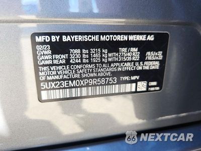 Zdjęcie 13 z 13 samochodu: 2023 BMW X7 XDRIVE40I VIN:5UX23EM0XP9R58753 - miniatura