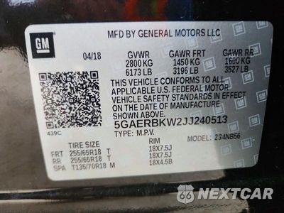 Zdjęcie 14 z 14 samochodu: 2018 BUICK ENCLAVE ESSENCE VIN:5GAERBKW2JJ240513 - miniatura