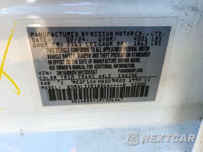 Zdjęcie 12 z 12 samochodu: 2024 NISSAN SENTRA SR VIN:3N1AB8DV1RY306567 - miniatura