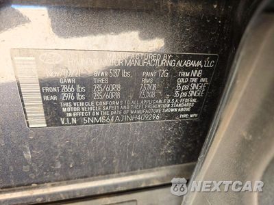 Zdjęcie 14 z 14 samochodu: 2022 HYUNDAI SANTA FE XRT VIN:5NMS64AJ1NH409296 - miniatura