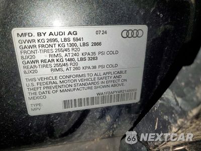 Zdjęcie 13 z 13 samochodu: 2024 AUDI Q5 E PRESTIGE 55 VIN:WA1F2AFY4R2148669 - miniatura