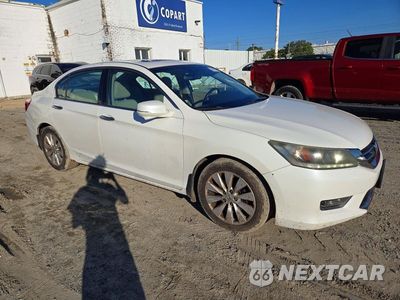 Czwarte zdjęcie samochodu z boku: 2014 HONDA ACCORD EXL VIN:1HGCR3F80EA017725 - miniatura