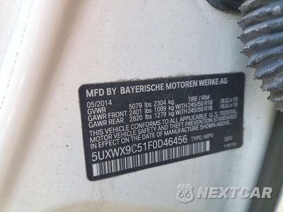 Zdjęcie 13 z 13 samochodu: 2015 BMW X3 XDRIVE28I VIN:5UXWX9C51F0D46456 - miniatura