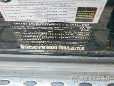 Zdjęcie 12 z 12 samochodu: 2008 MERCEDES-BENZ GL 450 4MATIC VIN:4JGBF71E18A299302 - miniatura
