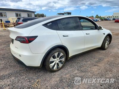 Trzecie zdjęcie samochodu z tyłu: 2021 TESLA MODEL Y VIN:5YJYGDEE7MF279142 - miniatura