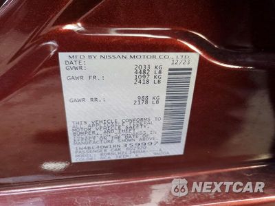 Zdjęcie 12 z 12 samochodu: 2024 NISSAN ALTIMA SV VIN:1N4BL4DW1RN359997 - miniatura
