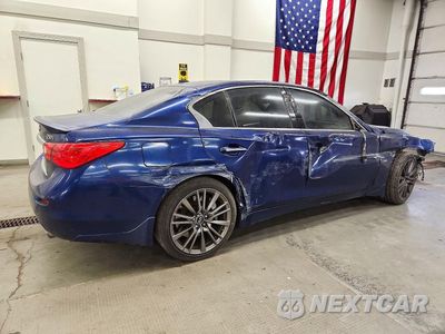 Trzecie zdjęcie samochodu z tyłu: 2016 INFINITI Q50 RED SPORT 400 VIN:JN1FV7AR5GM451173 - miniatura