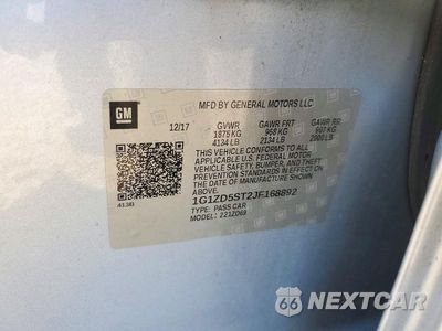 Zdjęcie 12 z 12 samochodu: 2018 CHEVROLET MALIBU LT VIN:1G1ZD5ST2JF168892 - miniatura