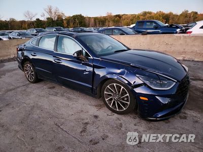 Czwarte zdjęcie samochodu z boku: 2020 HYUNDAI SONATA LIMITED VIN:5NPEH4J21LH035210 - miniatura