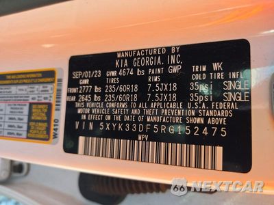Zdjęcie 13 z 13 samochodu: 2024 KIA SPORTAGE EX VIN:5XYK33DF5RG152475 - miniatura