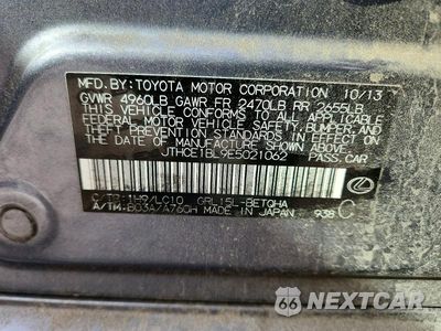 Zdjęcie 12 z 12 samochodu: 2014 LEXUS GS 350 VIN:JTHCE1BL9E5021062 - miniatura