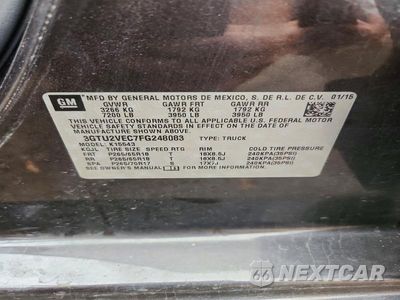 Zdjęcie 12 z 12 samochodu: 2015 GMC SIERRA K1500 SLT VIN:3GTU2VEC7FG248083 - miniatura