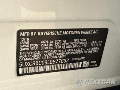 Zdjęcie 10 z 10 samochodu: 2020 BMW X5 XDRIVE40I VIN:5UXCR6C09L9B77892 - miniatura