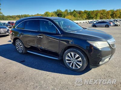 Czwarte zdjęcie samochodu z boku: 2016 ACURA MDX TECHNOLOGY VIN:5FRYD4H49GB042876 - miniatura