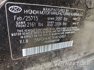 Zdjęcie 13 z 13 samochodu: 2015 HYUNDAI ELANTRA SE VIN:5NPDH4AE7FH650497 - miniatura