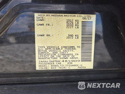 Zdjęcie 12 z 12 samochodu: 2017 NISSAN ALTIMA 2.5 SL VIN:1N4AL3AP9HC485909 - miniatura