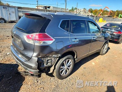 Trzecie zdjęcie samochodu z tyłu: 2015 NISSAN ROGUE SV VIN:KNMAT2MV9FP554554 - miniatura