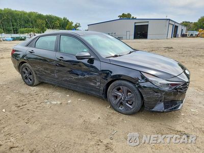 Czwarte zdjęcie samochodu z boku: 2022 HYUNDAI ELANTRA SEL VIN:KMHLM4AG7NU278149 - miniatura