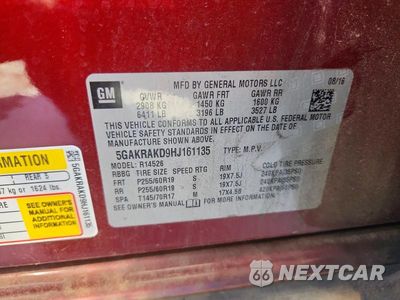 Zdjęcie 14 z 14 samochodu: 2017 BUICK ENCLAVE VIN:5GAKRAKD9HJ161135 - miniatura