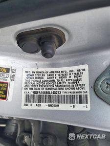 Zdjęcie 12 z 12 samochodu: 2006 HONDA CIVIC EX VIN:1HGFA16886L145273 - miniatura