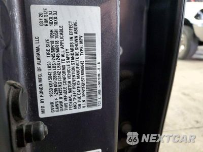 Zdjęcie 12 z 12 samochodu: 2020 HONDA PILOT EXL VIN:5FNYF6H57LB060643 - miniatura