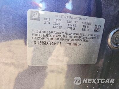 Zdjęcie 12 z 12 samochodu: 2015 CHEVROLET MALIBU LS VIN:1G11B5SLXFF184011 - miniatura
