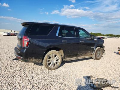 Trzecie zdjęcie samochodu z tyłu: 2023 CHEVROLET TAHOE C1500 HIGH COUNTRY VIN:1GNSCTKL8PR559169 - miniatura