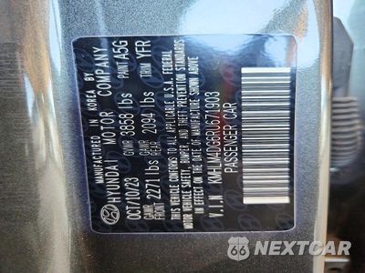 Zdjęcie 12 z 12 samochodu: 2024 HYUNDAI ELANTRA SEL VIN:KMHLM4DG6RU671903 - miniatura