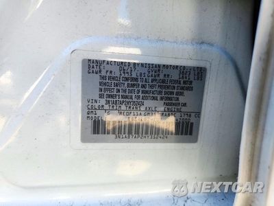 Zdjęcie 13 z 13 samochodu: 2017 NISSAN SENTRA S VIN:3N1AB7AP2HY352424 - miniatura