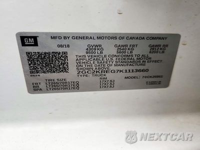 Zdjęcie 13 z 13 samochodu: 2019 CHEVROLET SILVERADO K2500 HEAVY DUTY VIN:2GC2KREG7K1113660 - miniatura