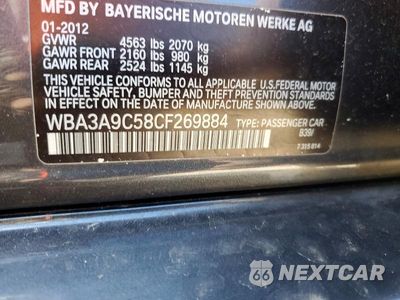 Zdjęcie 12 z 12 samochodu: 2012 BMW 335 I VIN:WBA3A9C58CF269884 - miniatura