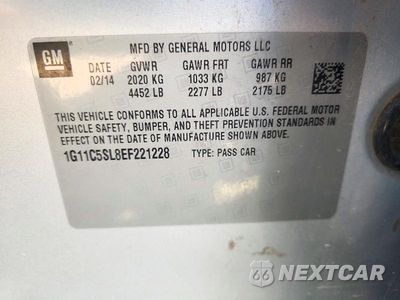 Zdjęcie 12 z 12 samochodu: 2014 CHEVROLET MALIBU 1LT VIN:1G11C5SL8EF221228 - miniatura