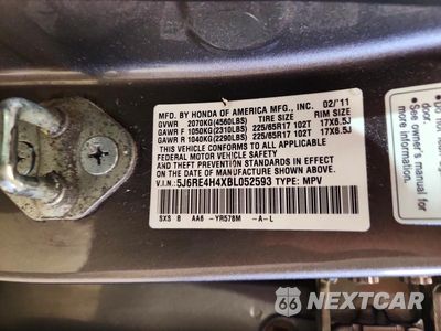 Zdjęcie 13 z 13 samochodu: 2011 HONDA CR-V SE VIN:5J6RE4H4XBL052593 - miniatura