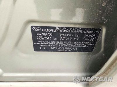 Zdjęcie 12 z 12 samochodu: 2007 HYUNDAI SONATA SE VIN:5NPEU46F97H190438 - miniatura