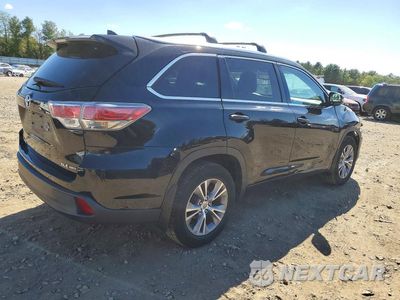 Trzecie zdjęcie samochodu z tyłu: 2014 TOYOTA HIGHLANDER XLE VIN:5TDJKRFH6ES032133 - miniatura
