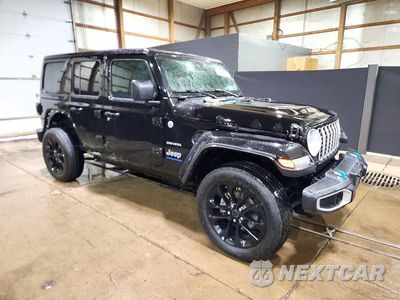 Czwarte zdjęcie samochodu z boku: 2024 JEEP WRANGLER SAHARA 4XE VIN:1C4RJXP69RW276808 - miniatura