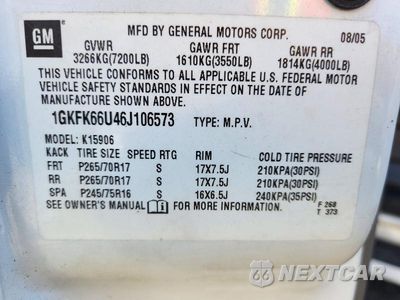 Zdjęcie 13 z 13 samochodu: 2006 GMC YUKON XL DENALI VIN:1GKFK66U46J106573 - miniatura