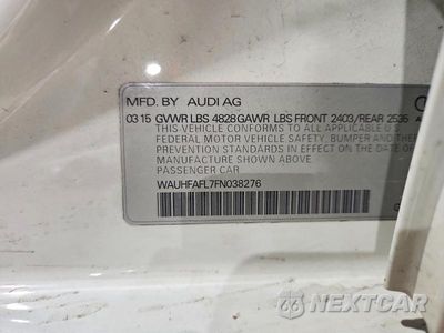 Zdjęcie 12 z 12 samochodu: 2015 AUDI A4 PREMIUM PLUS VIN:WAUHFAFL7FN038276 - miniatura