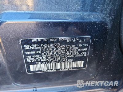 Zdjęcie 12 z 12 samochodu: 2014 SUBARU XV CROSSTREK 2.0 LIMITED VIN:JF2GPAGC4E8281889 - miniatura