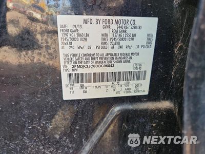 Zdjęcie 13 z 13 samochodu: 2013 FORD EDGE SEL VIN:2FMDK3JC6DBC96843 - miniatura