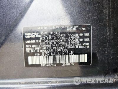 Zdjęcie 13 z 13 samochodu: 2018 SUBARU CROSSTREK LIMITED VIN:JF2GTAJC0JH284240 - miniatura