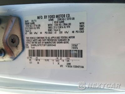 Zdjęcie 13 z 13 samochodu: 2015 FORD TRANSIT CONNECT XL DELIVERY VAN VIN:NM0LS7E72F1205342 - miniatura