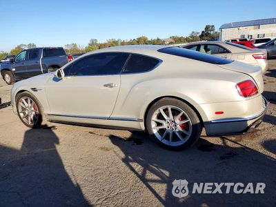 Drugie zdjęcie samochodu z przodu: 2016 BENTLEY CONTINENTAL GT V8 S VIN:SCBFH7ZA9GC058532 - miniatura